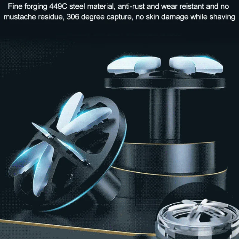 Men's Portable Mini Electric Shaver USB Charging Multifunctional IPX7 Waterproof Shaver