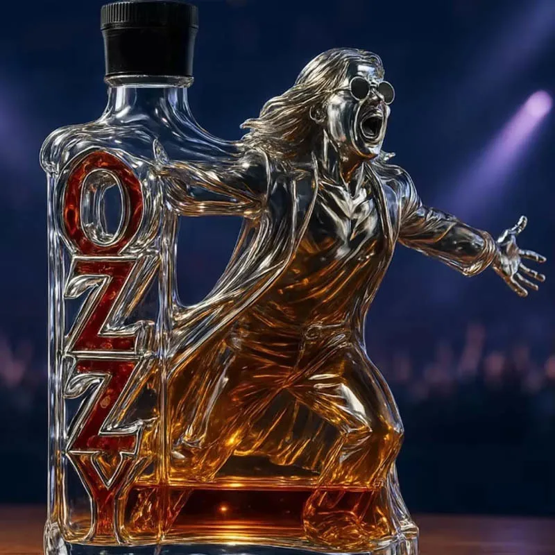 NEW Ozzy Osbourne Whiskey Bottle Back To The Beginning Commemorative Whiskey Wine Bottle Home Decor Statue Collection Crafts