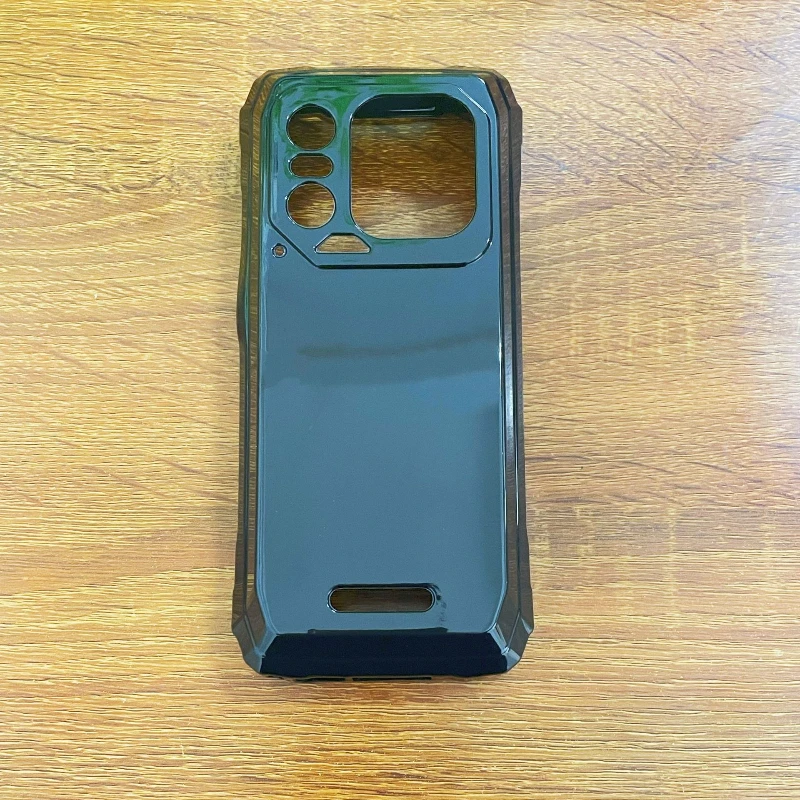 Sleek Black Transparent TPU Protective Phone Case