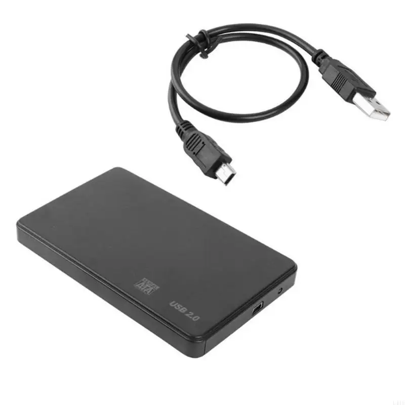 L41E 2PCS 2.5인치 외부 인클로저 USB2.0 핫 스왑 가능 도구가 없는 Hdds 솔리드 케이스 일반 적합