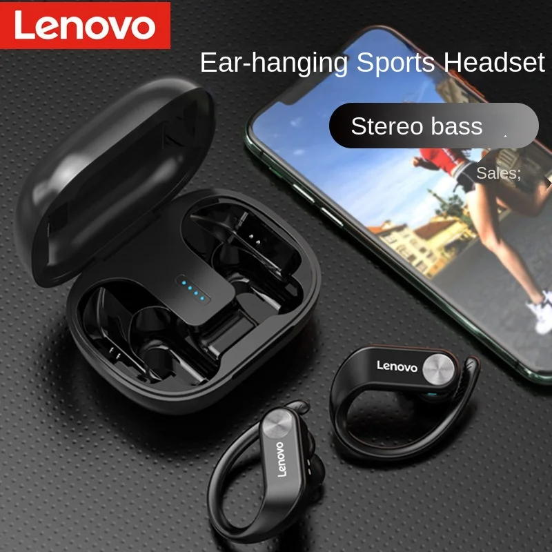 

Lenovo LP7 Cute True Wireless Earhook Bluetooth Headphones Smart Noise Canceling Airoda Low Latency Outdoor Sports Waterproof