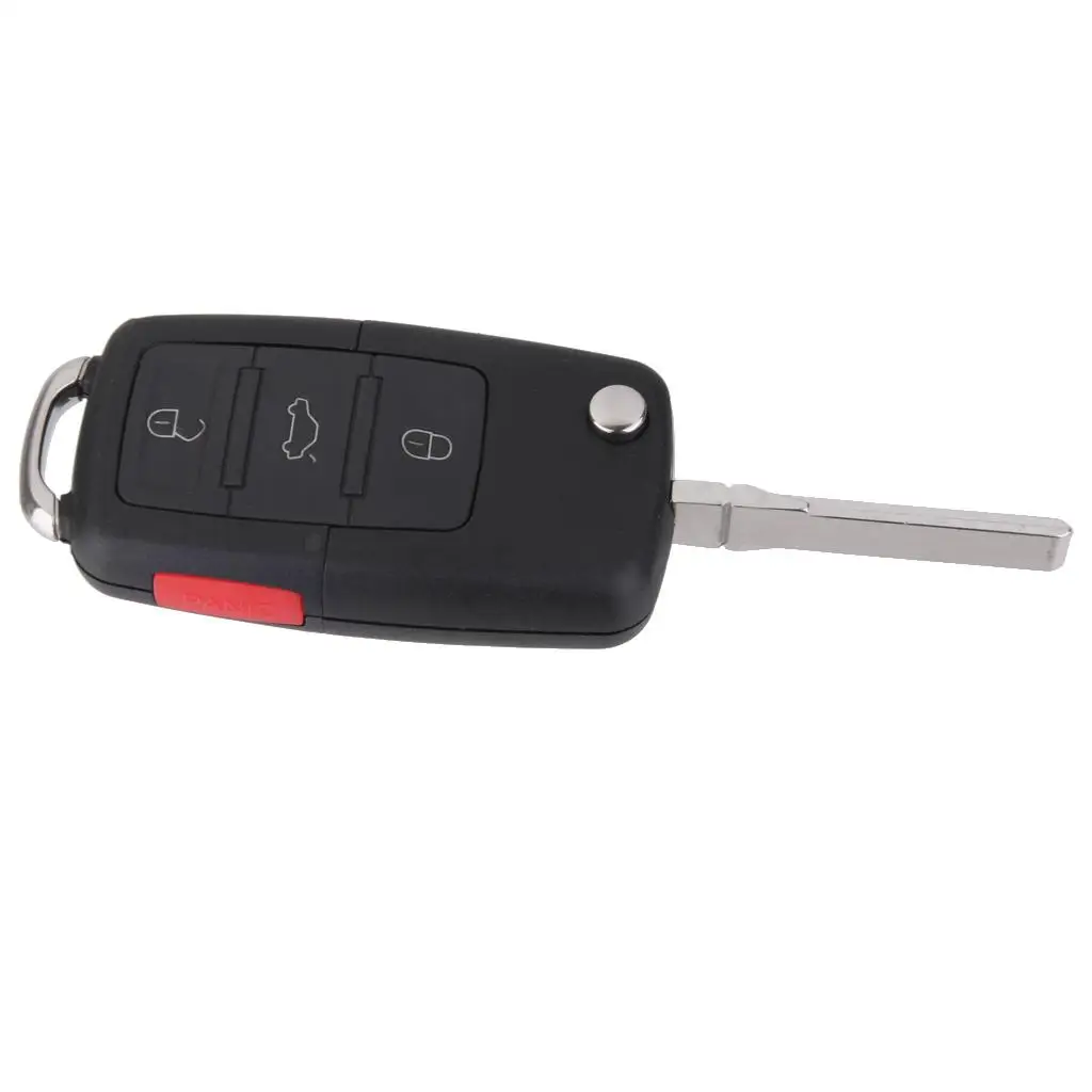 

4 Button Flip Key Fob Case Shell +Screwdrive for VW Beetle/Golf/