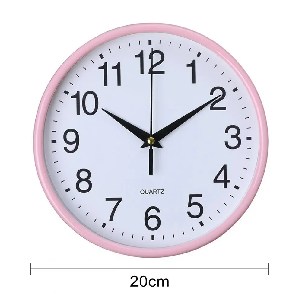 Quiet Operation Wall Clock Modern Wall Clock High-precision Non-ticking Quartz Wall Clock Sleek Round Design Battery for Easy