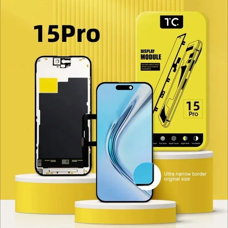 Écran TC pour iPhone 12 13 14 Pro Max X 15 Plus 15 Pro 15Promax LCD haute luminosité écran FHD résout un écran Pop-up Non authentique – Image 3