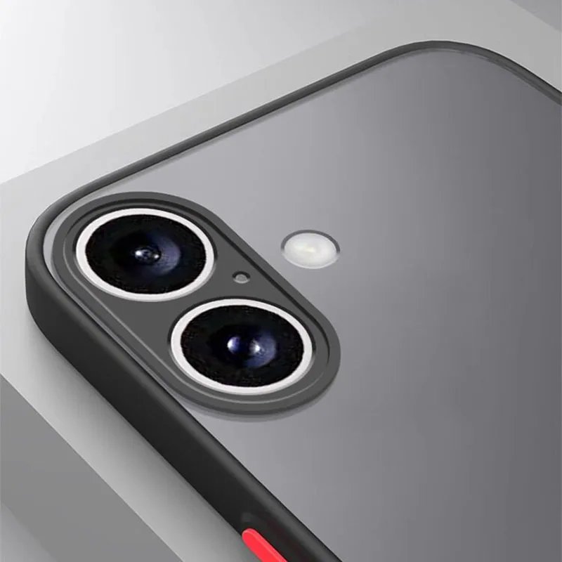Sleek Drop-Resistant Matte Phone Case - Shockproof Protective Cover