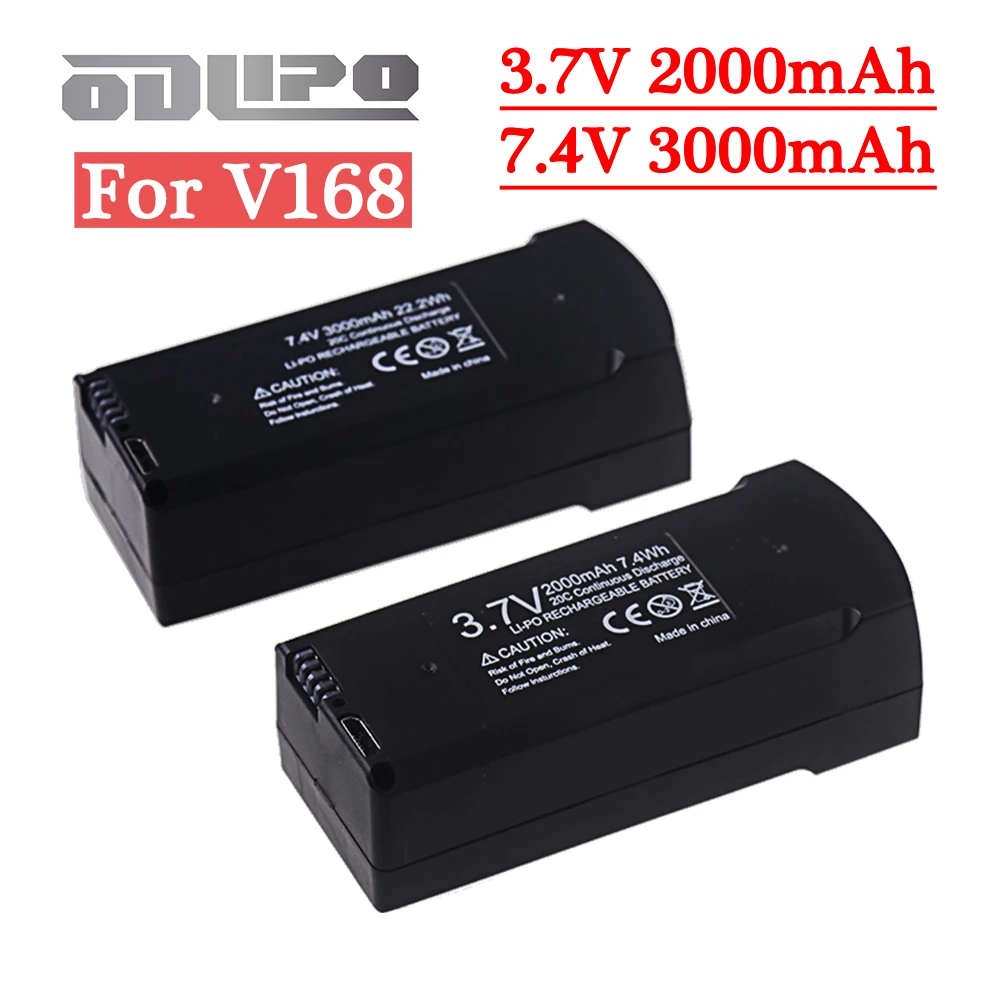 Batterie Drone 7.4V 3.7V Lot 1-4 Pièces Chargeur Inclus