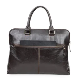 Suitable For 14 Inch Laptop Leather Briefcase Shoulder Business Bag For Teenager Cheap Passport Cover Handbag Men Free Shipping