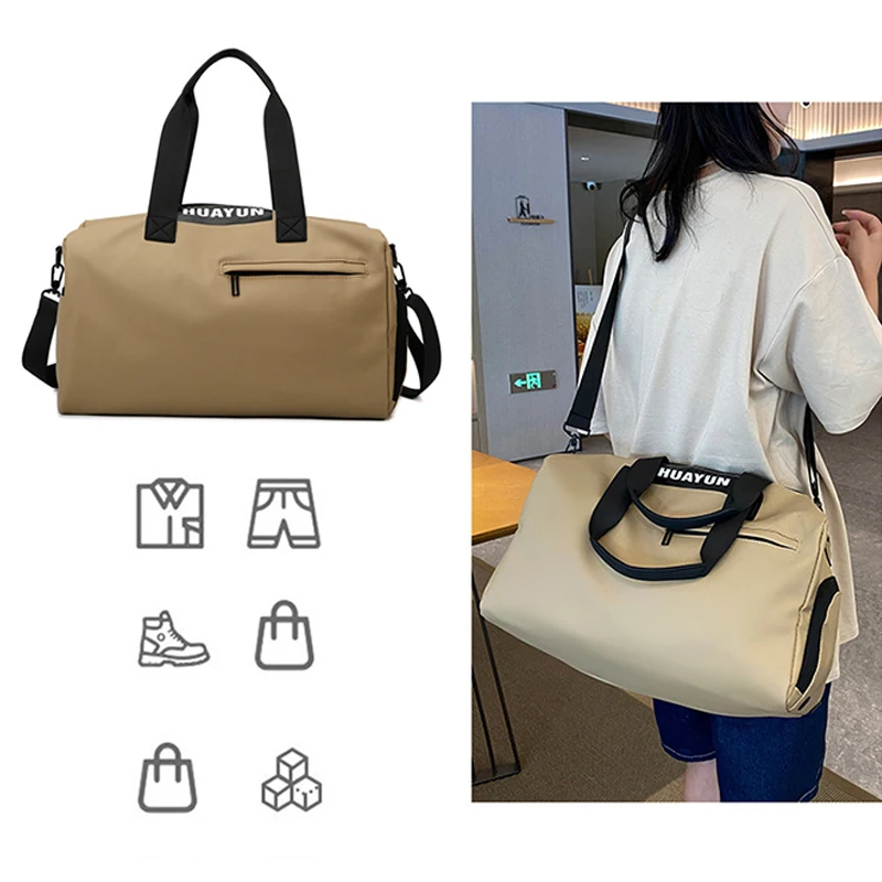 Fitness Bag Sports Training Bag Large Capacity Travel Bag Female Boarding Luggage Bag Swimming Exercise Fitness Bag