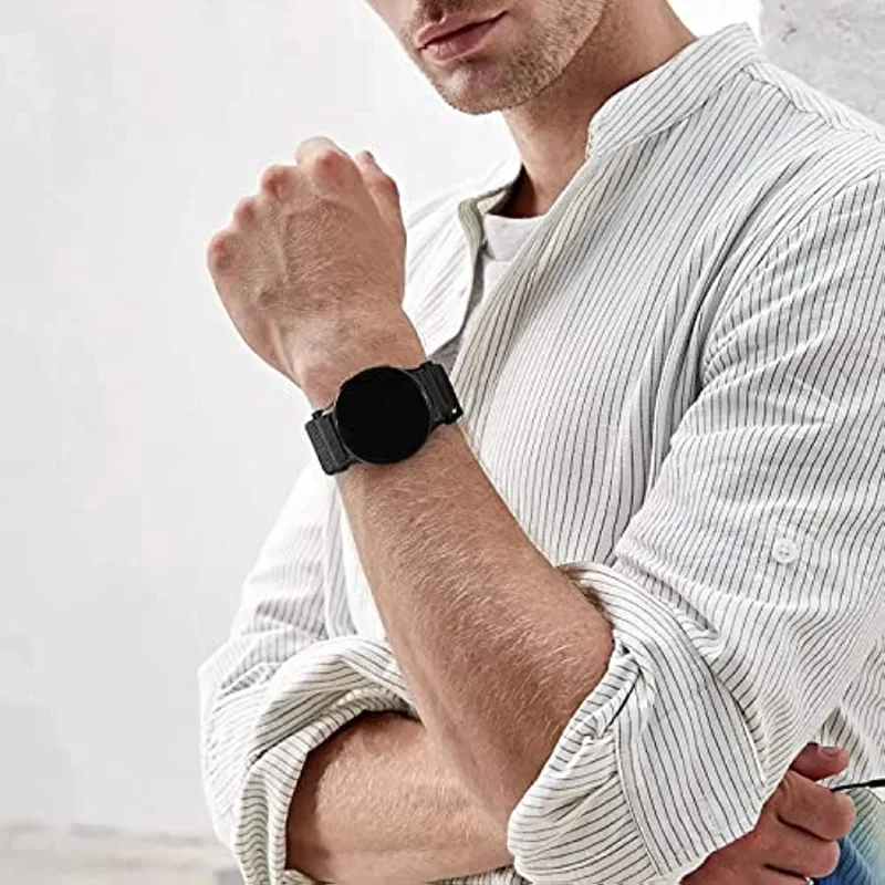 Versatile Nylon Loop Smartwatch Strap - 20mm 22mm Universal Band Replacement
