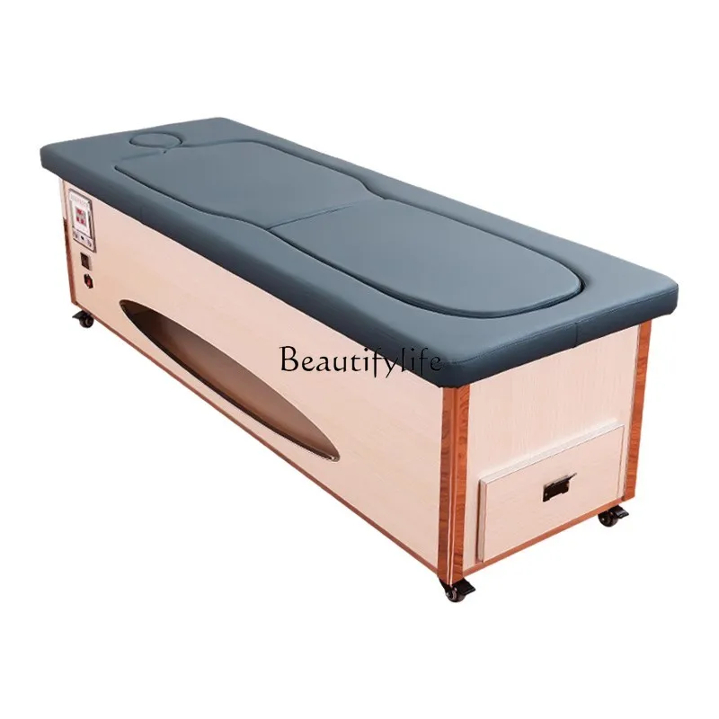 Full Body Moxa Steaming Bed Automatic Intelligent Smoke-Free Open Fire Beauty Salon Massage Dedicated Physiotherapy Bed 3l stir fryer hot pot separate reservable auto cease fire intelligent cloud recipe multi functional automatic cooking pot