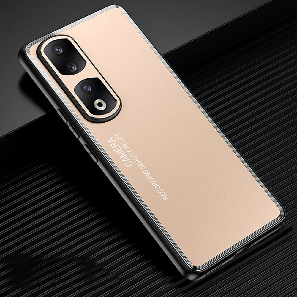 Matte Metal & Silicone Shockproof Bumper Case - Durable Hard Cover