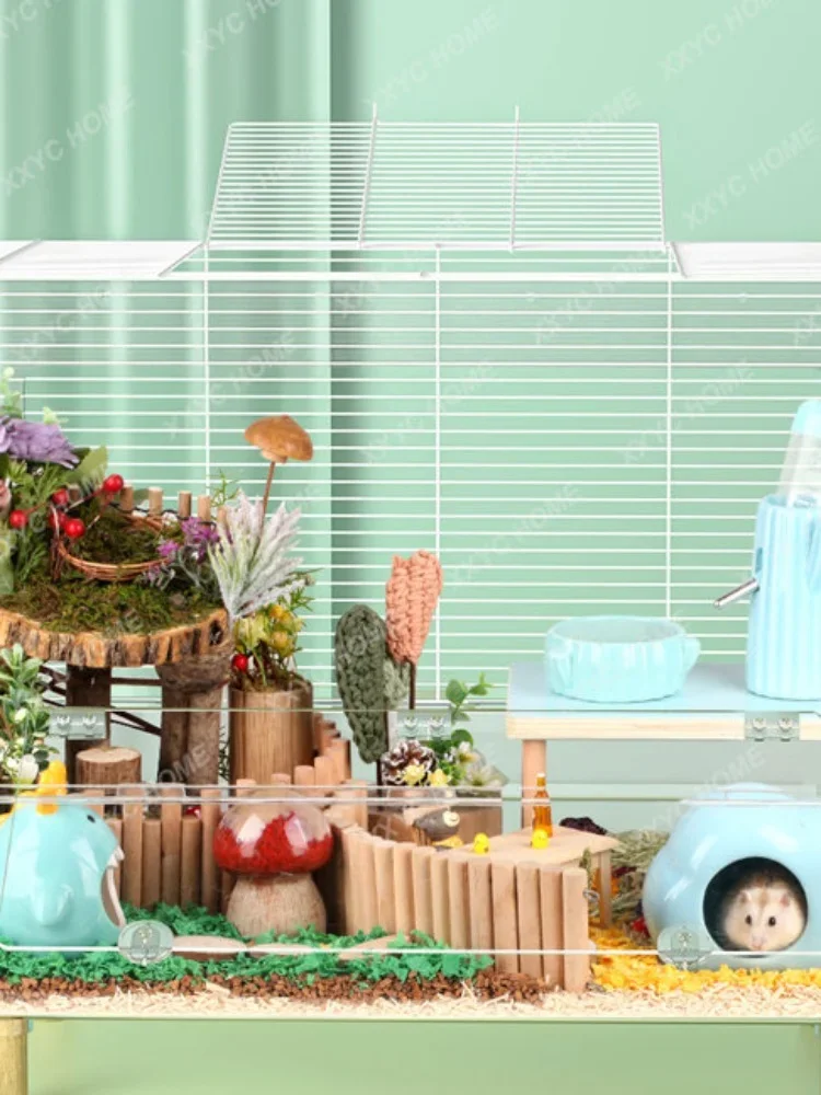 Hamster Cage Super Large Space Villa 60 Basic Cage Acrylic Transparent Product Minipet Villa