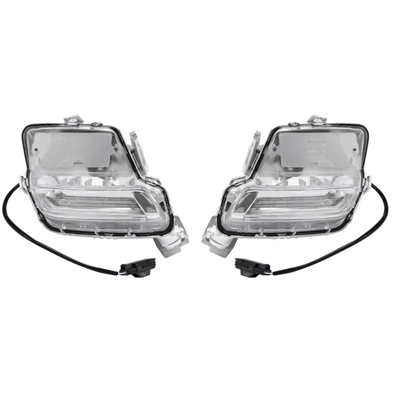 

1Pair Car Front Bumper Fog Light DRL Daytime Running Light 31364330 31364331 For Volvo XC60 2014-2018 Accessories Position Lamp