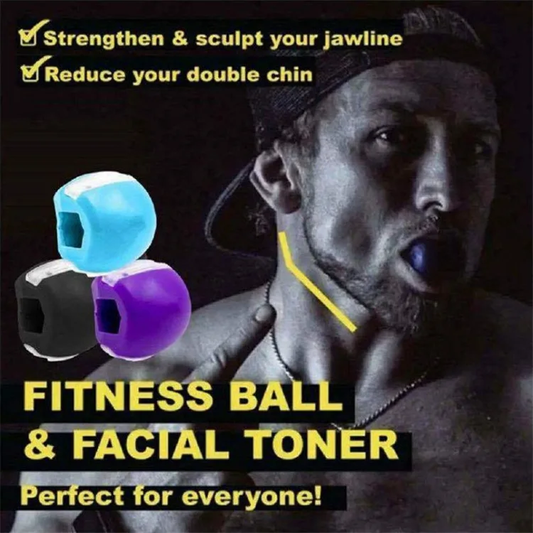 Masseter Trainer Jaw Trainer Facial Muscle Chewer Face Neck Jaw Exercise Ball Free Shipping