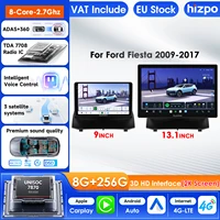 Écran intelligent pour voiture, autoradio Carplay Android Auto pour Ford Fiesta Mk 6 2009-2017 Fiesta Mk 7, lecteur vidéo multimédia, GPS stéréo, écran intelligent de 9 pouces, écran QLED, unité principale automobile, navigation, WIFI 5G, DSP, ADAS, USB, DVR, SWC, FM, AM, RDS, caméra 1