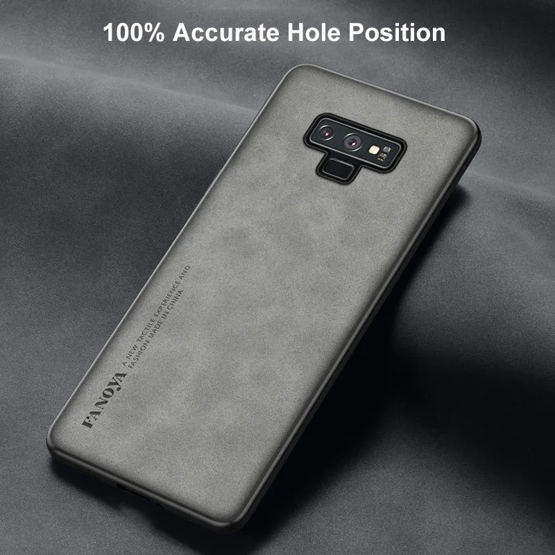 Elegant Matte Silicone & PU Leather Back Cover – Premium Luxury Phone Case