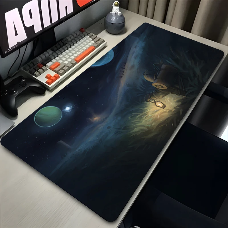 Mouse Pad Office PC Anime Universe Space Mousepad Laptop Gaming Accessories Keyboard Pad Gamer Outer Wilds Kawaii Desk Mouse Mat 3