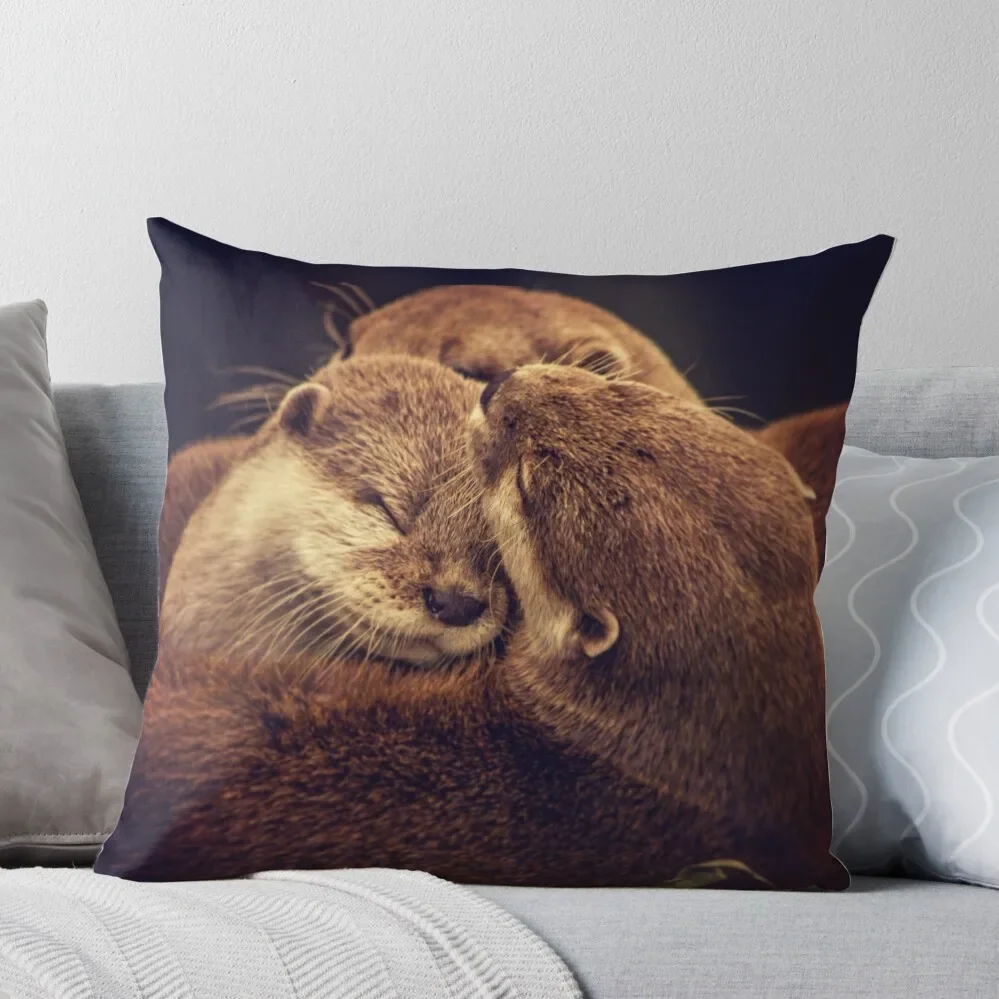 

Otters Throw Pillow Luxury Living Room Decorative Cushions Pillow Cover