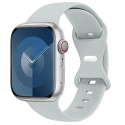 Premium Silicone Sport Strap for Smartwatch - Versatile and Durable Bracelet (Cloudy gray)
