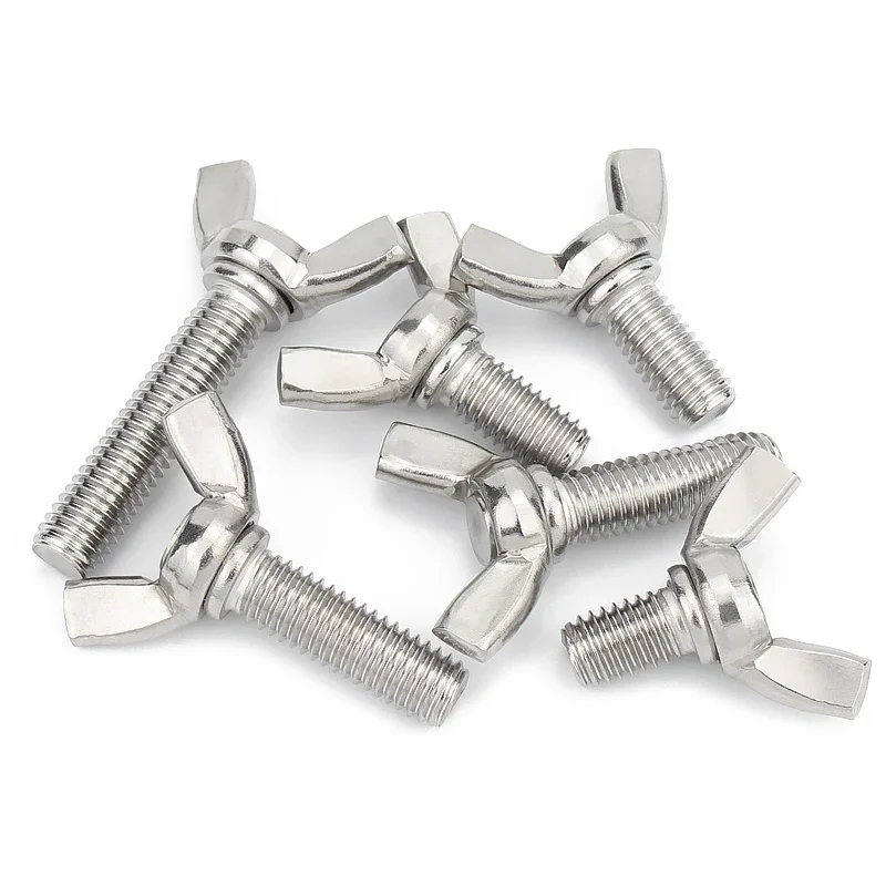 316 Stainless Steel Butterfly Bolt M4 M5 M6 M8 Wing Bolts Thumb Wing Screw Hand Tightening Screws Claw