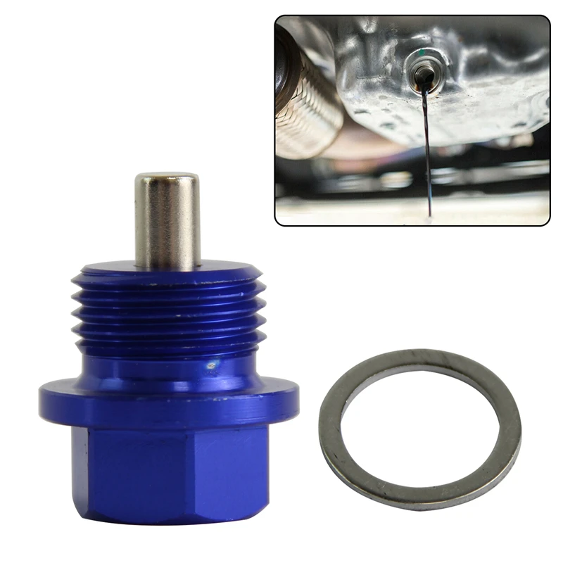 1 Pcs M18 X 1.5 Engine Oil Pan Drain Plug Bolt Anodized Crush