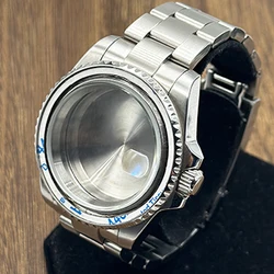 Sleek Black Watch Case with Carbon Fiber Bezel and Sapphire Mirror - NH34 35 36 38 (TOP - 5)