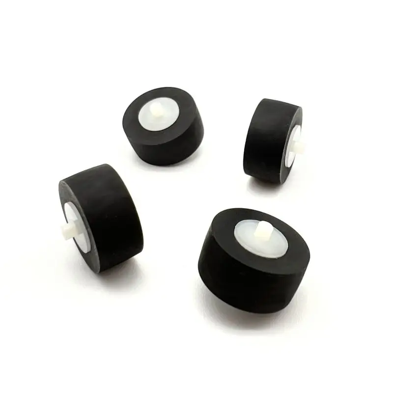 1Pcs 13x6x2mm With Axial Rubber Pinch Roller Belt Wheel For Panasonic Cassette Movement Tape Recorder Radio Audio Accessories cassette tape belts cassette tape belt cassette tape player audio accessories transmission belt recorder tape accessories recorder tape drive accessories rubber drive belt turntable rubber belt cassette tape