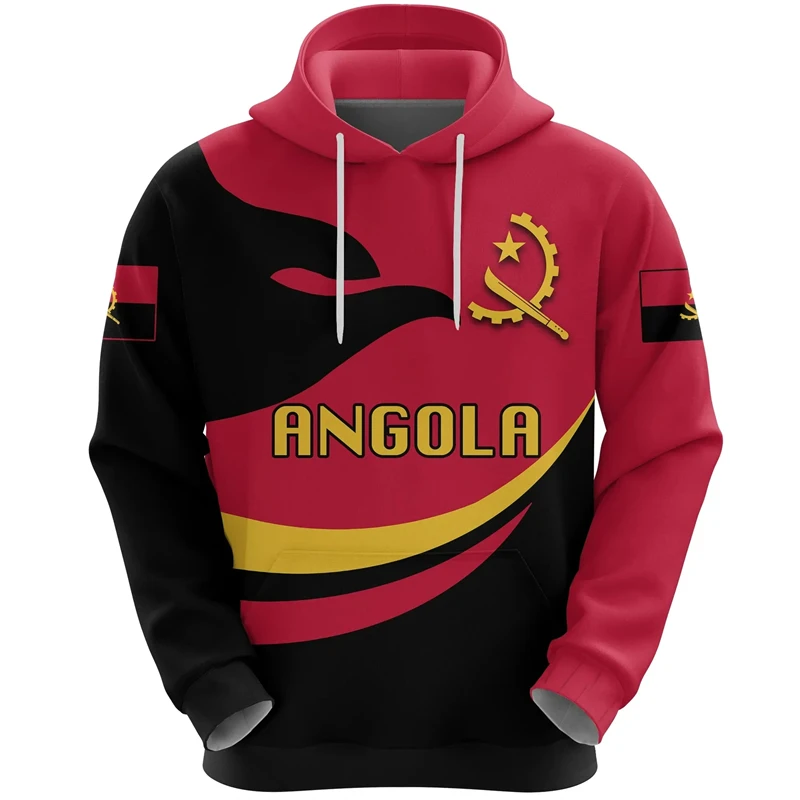 thumbnail image 1 of Nuevas sudaderas con capucha y cremallera para hombre y mujer, con estampado 3D de la bandera de Angola, de manga larga, con emblema del mapa angoleño, sudaderas de gran tamaño, 1 of 5