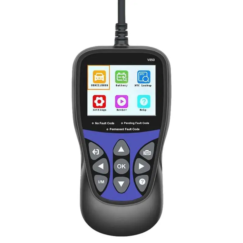 

OBD2 Scanner Diagnostic Tool HD TFT Color Display Car Battery Tester Scanner With Built-in Speaker OBDII Code Reader Car