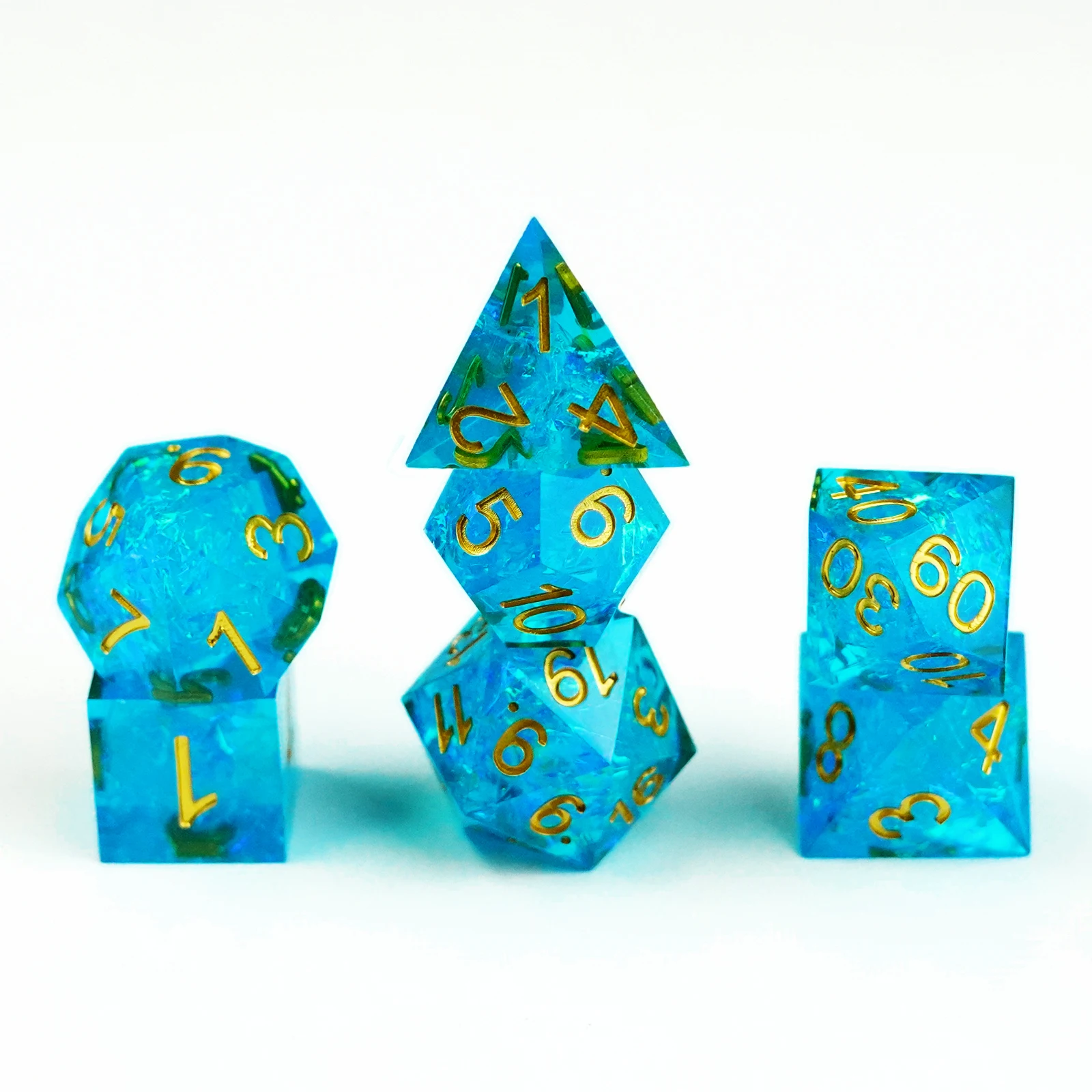 Handmade Sharp Edge Dice Symphony Polyhedral Game Stone