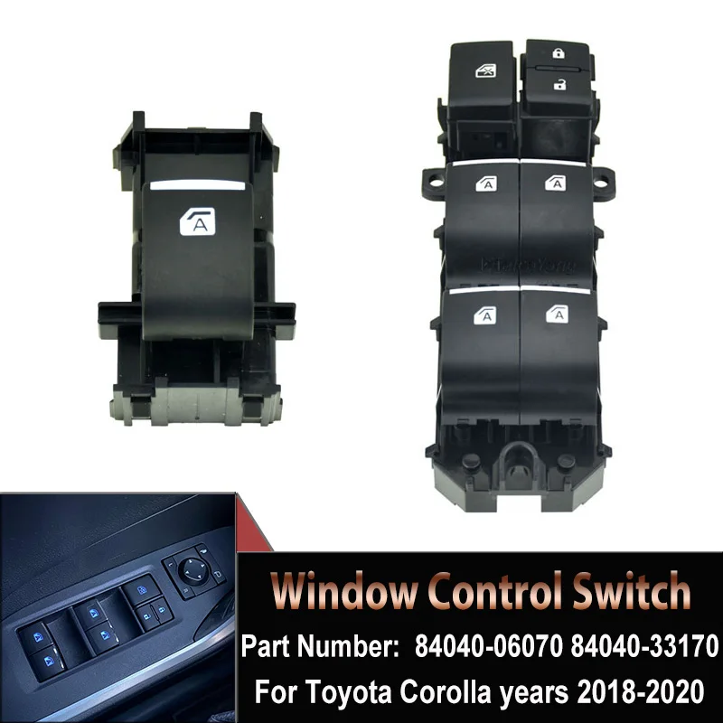 High Quality Driver Side Electric Power Master Window Switch For Toyota