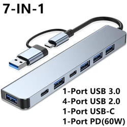 8 - in - 1 Multi - Port USB & Memory Card Expansion Hub (7 IN 1)