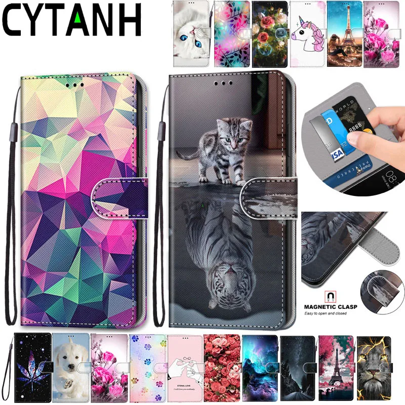 Кожаный чехол-книжка для Xiaomi Redmi 4A Fundas 3D бумажник держатель карт подставка чехол с