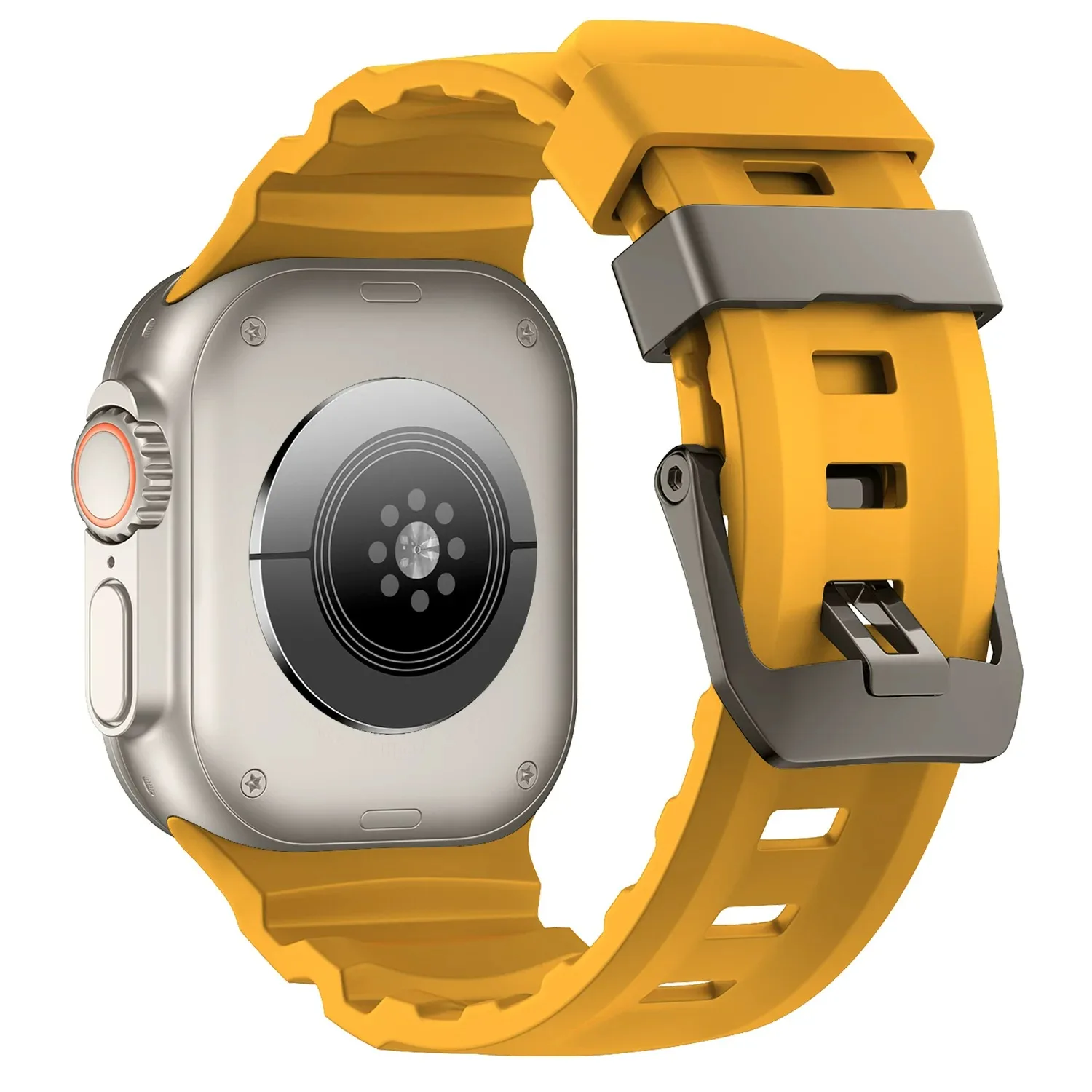 Sport Silicone Titanium Band - Soft Rubber Bracelet Strap