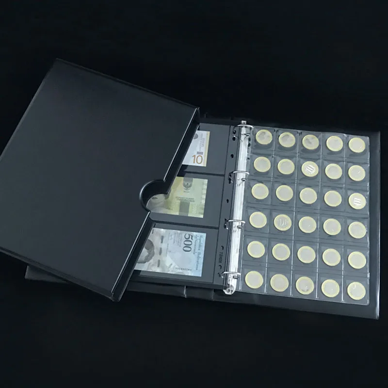 

9-hole Loose-leaf Coin Universal Book Large-capacity Banknote Commemorative Coin Banknote Protection Folder Collection Book