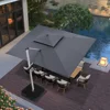 10' X 13' Patio Umbrella Outdoor Rectangle Umbrella, Large Cantilever Umbrella Windproof Offset Umbrella,Heavy Duty Sun Umbrella 6
