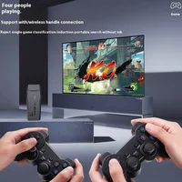 Basix 2.4G double bâton de jeu vidéo sans fil Joystick Console bâton de jeu 4K 20000 + jeu 64GB rétro jeu cadeau de Thanksgiving 5