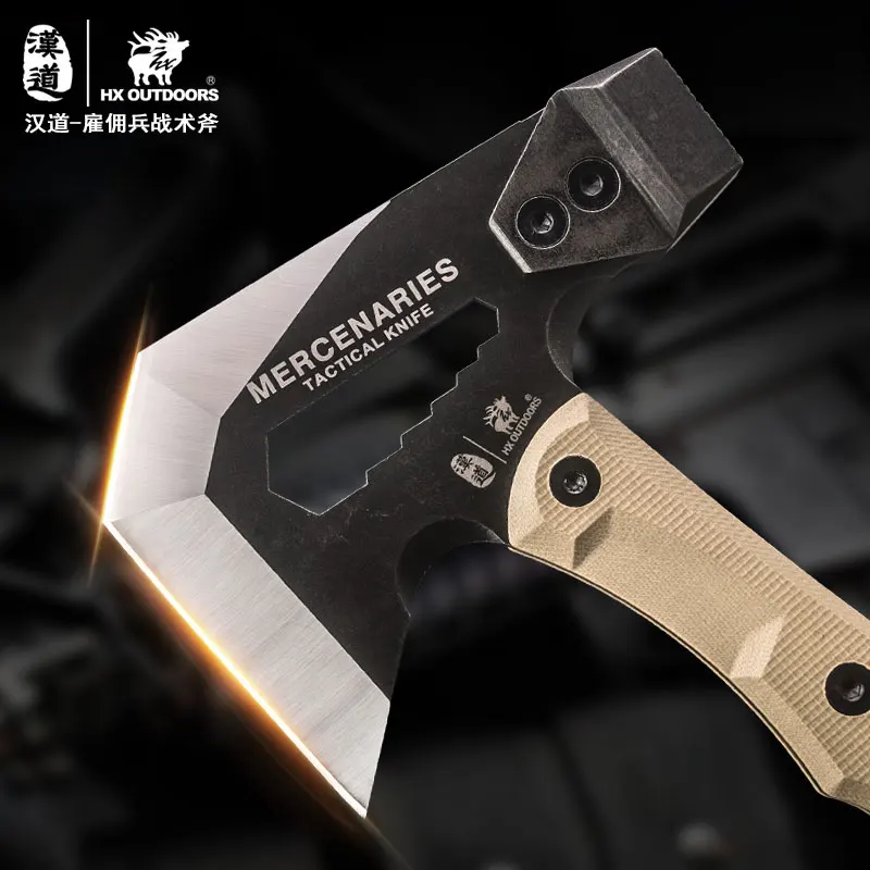HX OUTDOORS FT-02 Tactical Engineer Axe, Field Camping Axes, Mountain Axe Camping Hand Axe Hunting Tools Dropshipping 3