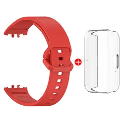 Sport Silicone Strap and Case for Smartwatch - Replacement Watchband and Bracelet Accessories (Red 2)