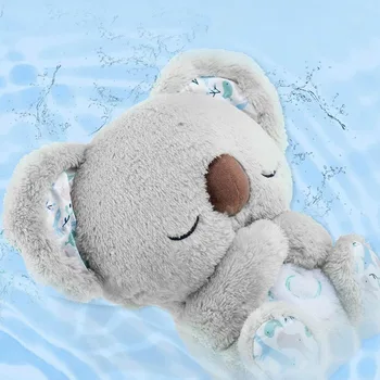 Baby Plush Doll Breathing Bear Newborn Soothing Sleep Playmate Plush Toys Kids Music Sleeping Companion For Baby Accessories 4