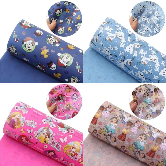 Cartoon Leather Fabric Bows  Faux Leather Hair Bows Pouches - Disney 20  33cm Faux - Aliexpress