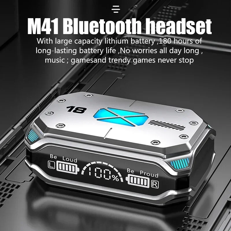 TWS M41 Bluetooth Earphones Wireless Headphones Smart Touch Wireless Headset LED Display Stereo Sound Earbuds for Smartphones 3