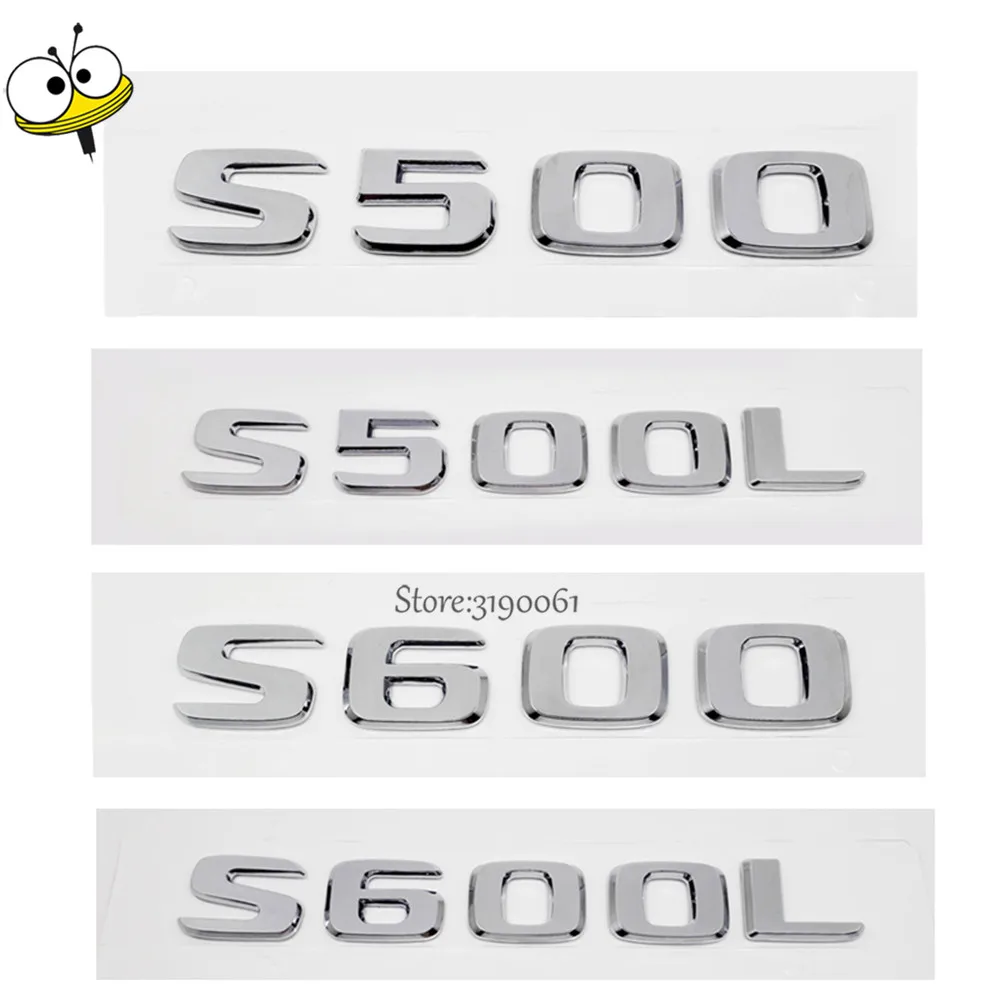

Новая наклейка на заднюю панель автомобиля Mercedes-Benz S Class Benz S500 S500L S600 S600L W140 эмблема значок наклейка ABS внешние автомобильные аксессуары