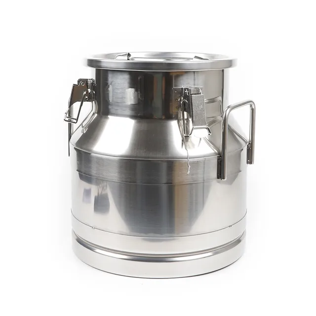 19442-7ef55c.jpg 20L/ 5.25Gallon Stainless Steel Milk Can Wine Pail Bucket Tote Jug Rice Storage