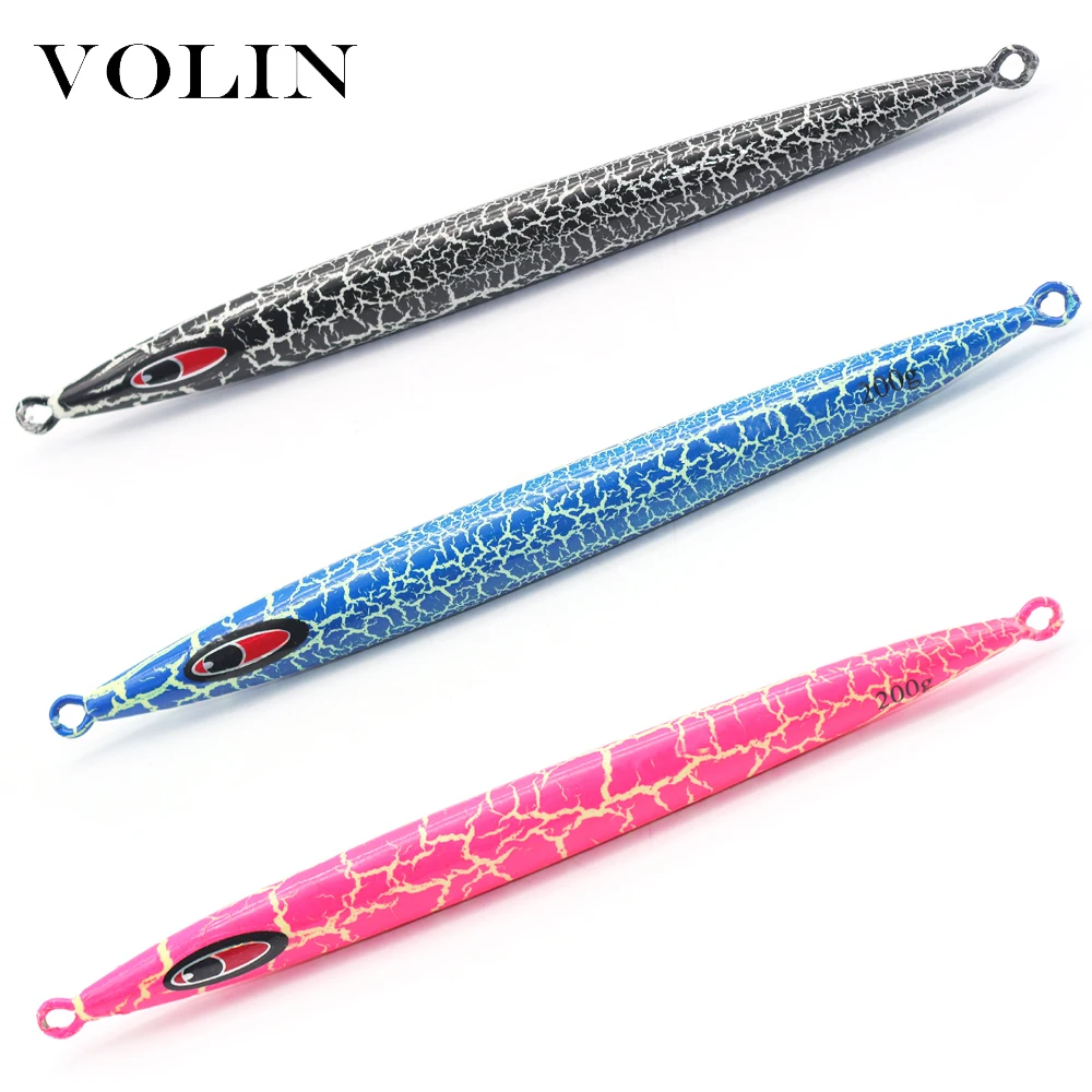 

VOLIN NEW Metal Fishing Lure Nanyou Large Iron Lure 1pc Metal Fishing Lure 80g 100g 120g Hard Lure Jigging SaltWate Lure Silver