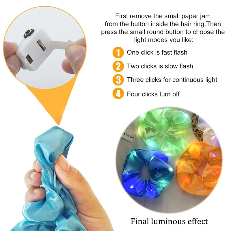 LED Luminous Hair Scrunchie 6