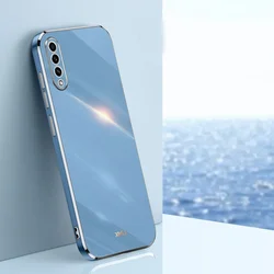 Sleek Plating Soft TPU Phone Case - Samsung A7 2018 A750 (GRAY)