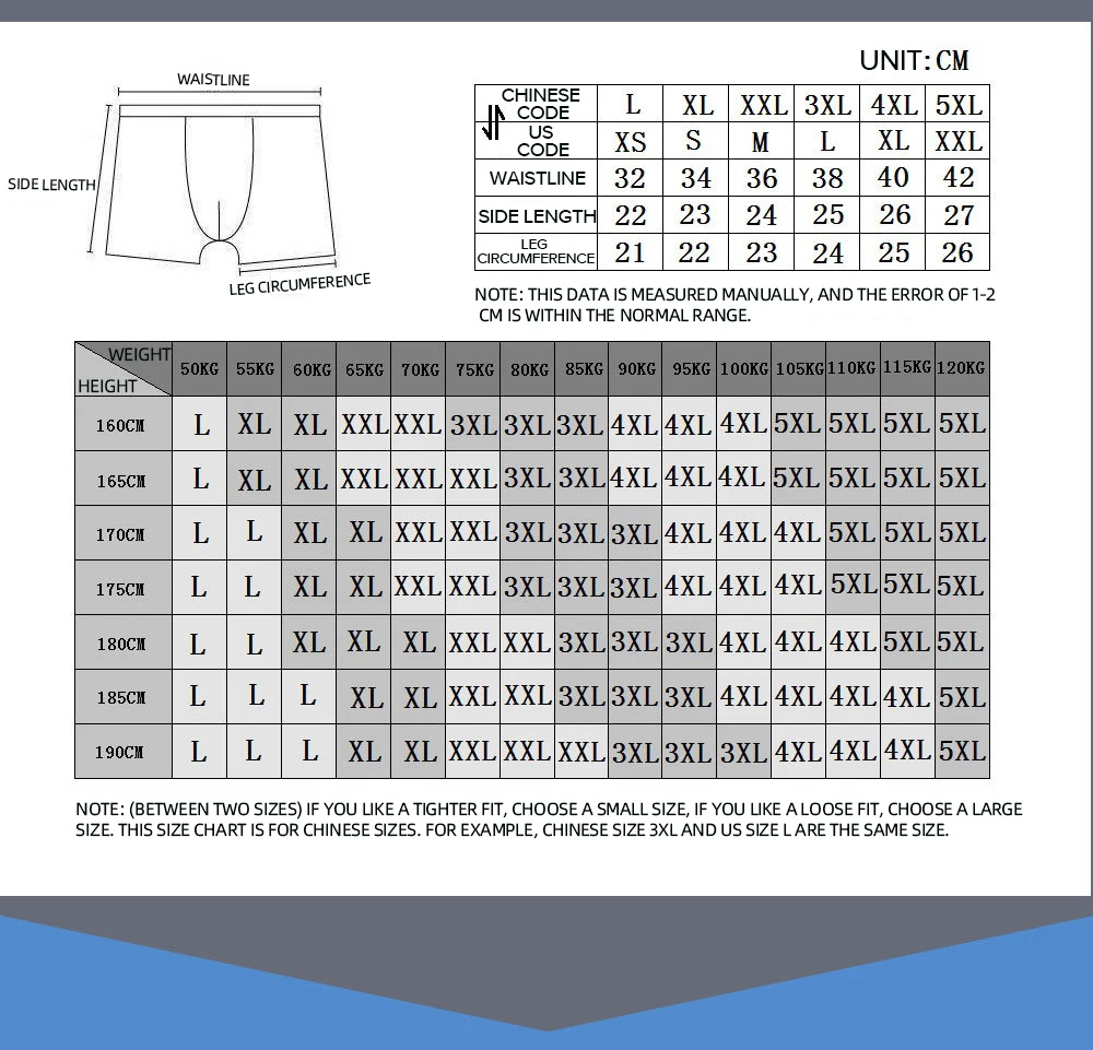 Plus Size L-5XL Men's Cotton Panties Boxer Intimate Underware Homme Boxers Thermal Shorts for Boy Sexy Lingerie Underpant