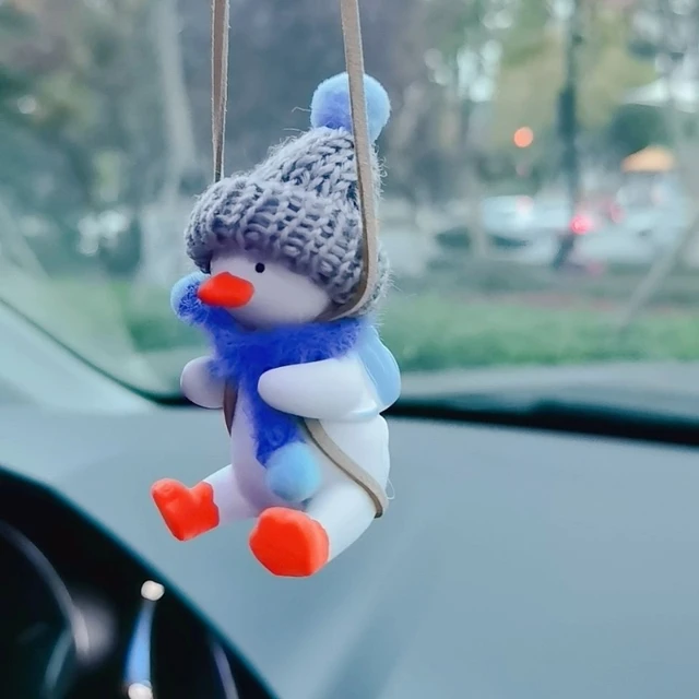 Duck Swing Auto Ornament, Niedliche Auto Anhänger Für Rückspiegel