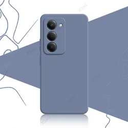 Luxury Dual Liner Protective Square Liquid Silicone Phone Case - Redmi 15 5G 171mm (Gray)
